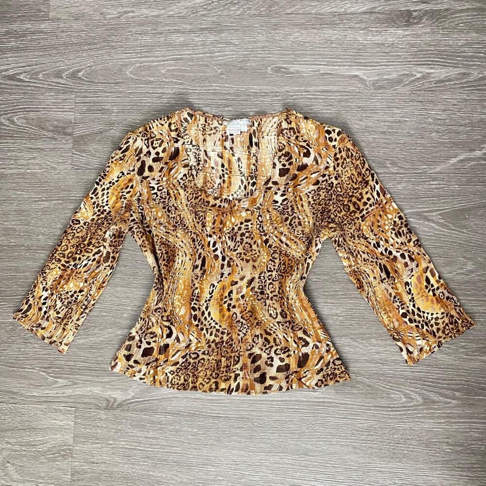 Early 2000s alberto makali ruched blouse